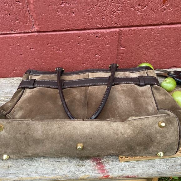 Coach brown suede tote bag, - Picture 8 of 12